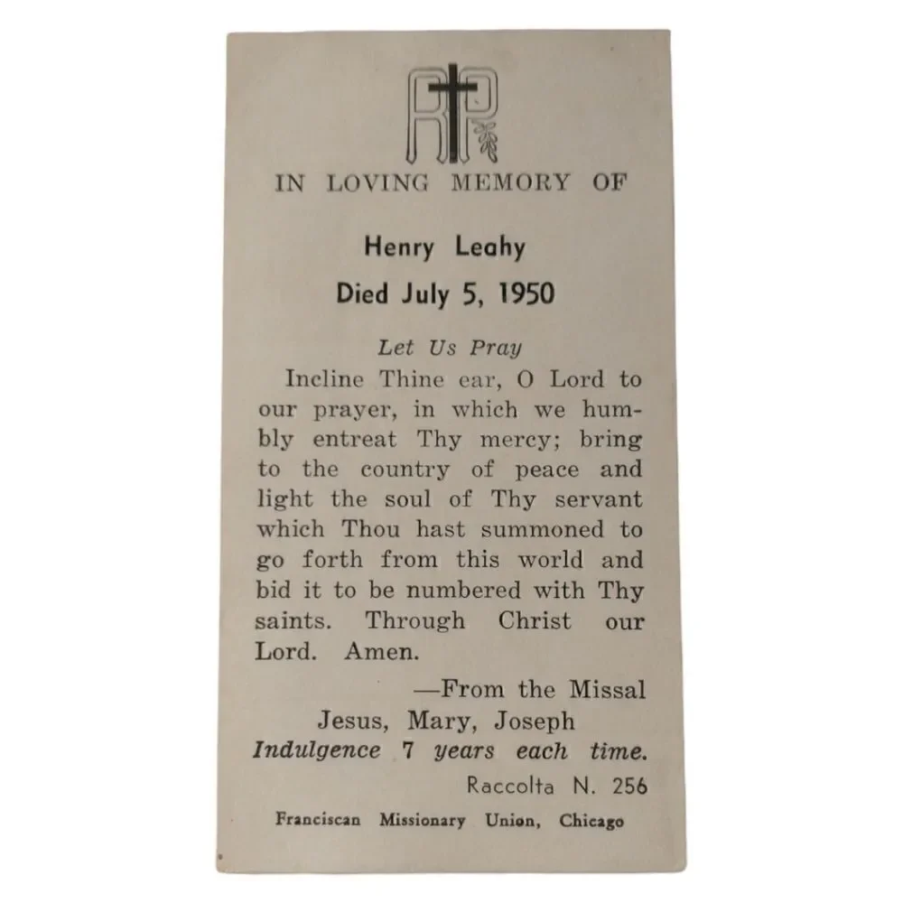 4 Vtg Catholic Prayer Cards Lot St Joseph Sacred Heart Jesus Crucifix Lithograph